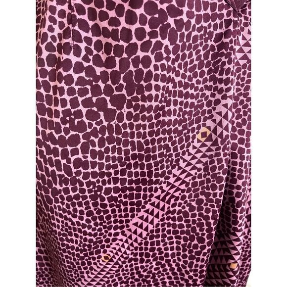 Y2K Victoria's Secret very sexy slip dress pink maroon print mesh large vintage - Picture 4 of 6